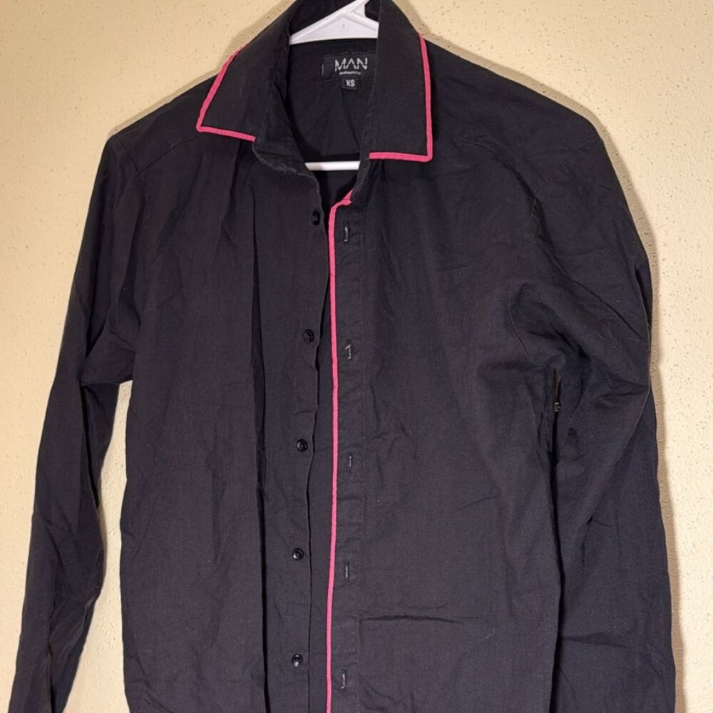 Black button down shirt